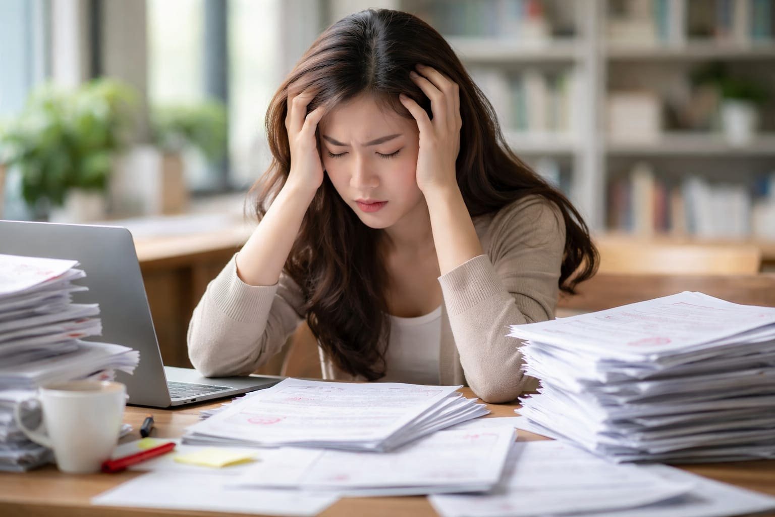 Mahasiswa berdiskusi revisi skripsi dengan dosen pembimbing