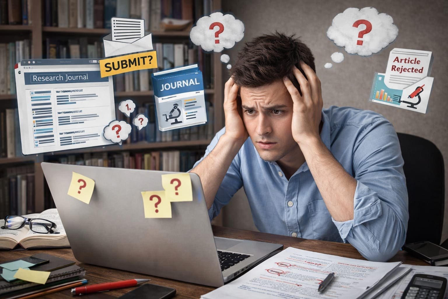 Peneliti menyiapkan jurnal ilmiah untuk publikasi